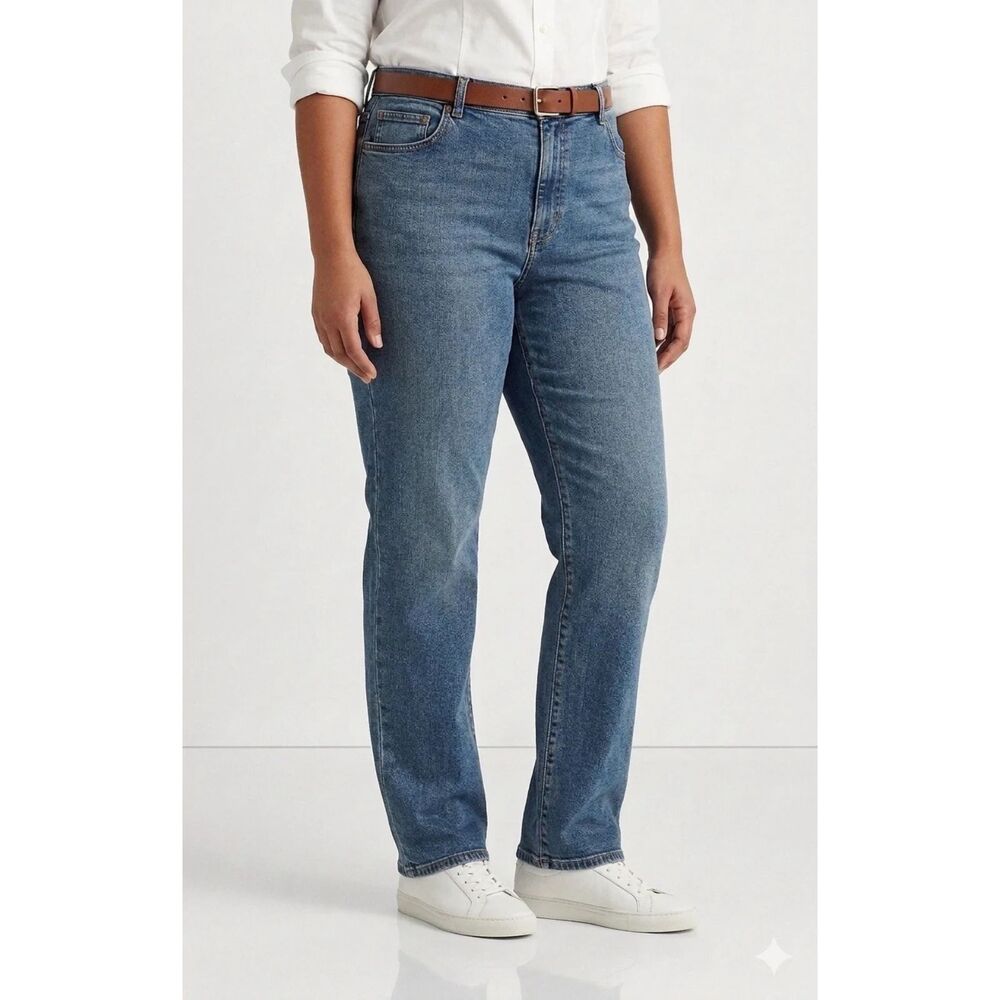 Lauren Jeans Co Ralph Lauren Womens Sz 8 Blue 5-Pocket Mid Rise Casual Urban